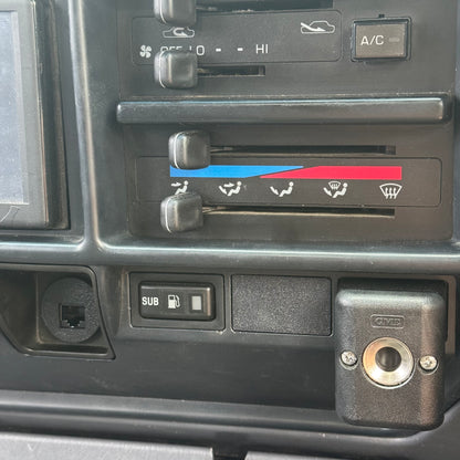 80 series Landcruiser UHF RJ45 pass through installed in car close up